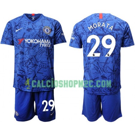 Chelsea Morata 29 Bambino Maglia Prima 2019/2020 Manica Corta (+ Pantaloncini)
